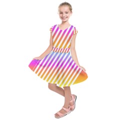 Abstract-lines-mockup-oblique Kids  Short Sleeve Dress by Jancukart