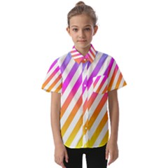 Abstract-lines-mockup-oblique Kids  Short Sleeve Shirt