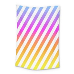 Abstract-lines-mockup-oblique Small Tapestry