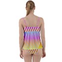 Abstract-lines-mockup-oblique Twist Front Tankini Set View2