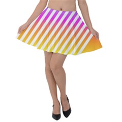 Abstract-lines-mockup-oblique Velvet Skater Skirt