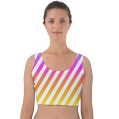 Abstract-lines-mockup-oblique Velvet Crop Top