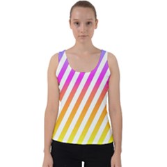 Abstract-lines-mockup-oblique Velvet Tank Top