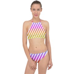 Abstract-lines-mockup-oblique Racer Front Bikini Set by Jancukart