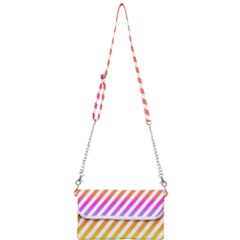 Abstract-lines-mockup-oblique Mini Crossbody Handbag