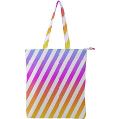 Abstract-lines-mockup-oblique Double Zip Up Tote Bag