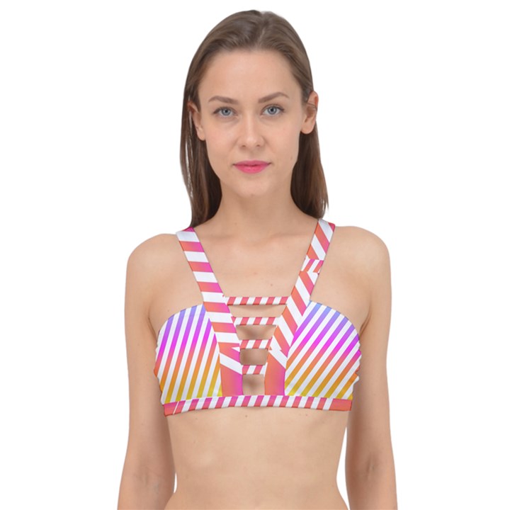 Abstract-lines-mockup-oblique Cage Up Bikini Top