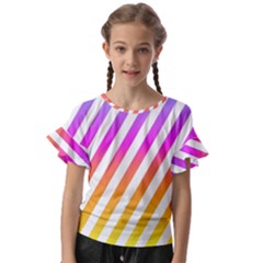 Abstract-lines-mockup-oblique Kids  Cut Out Flutter Sleeves by Jancukart