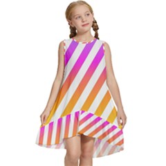 Abstract-lines-mockup-oblique Kids  Frill Swing Dress