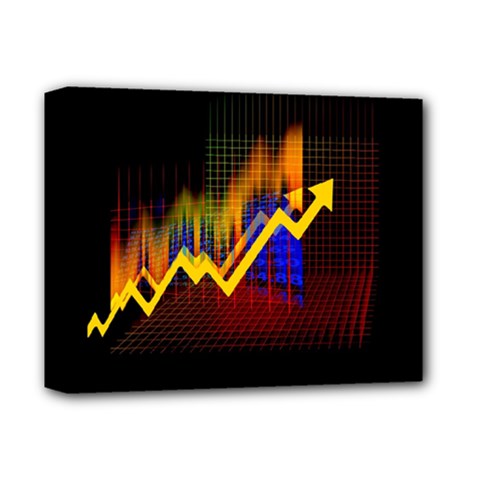 Logo-finance-economy-statistics Deluxe Canvas 14  X 11  (stretched) by Jancukart