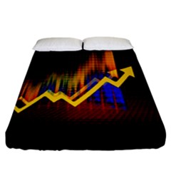 Logo-finance-economy-statistics Fitted Sheet (california King Size) by Jancukart