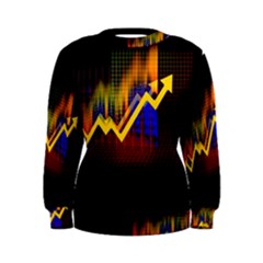 Logo-finance-economy-statistics Women s Sweatshirt