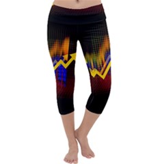 Logo-finance-economy-statistics Capri Yoga Leggings