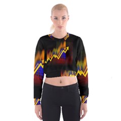 Logo-finance-economy-statistics Cropped Sweatshirt