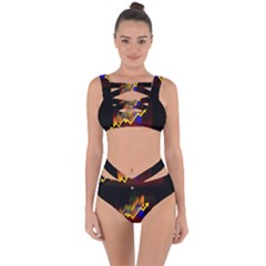 Logo-finance-economy-statistics Bandaged Up Bikini Set 