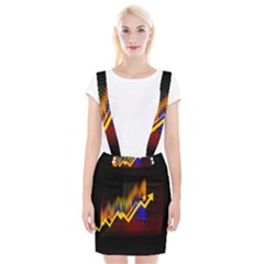 Logo-finance-economy-statistics Braces Suspender Skirt