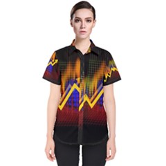 Logo-finance-economy-statistics Women s Short Sleeve Shirt