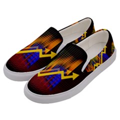 Logo-finance-economy-statistics Men s Canvas Slip Ons