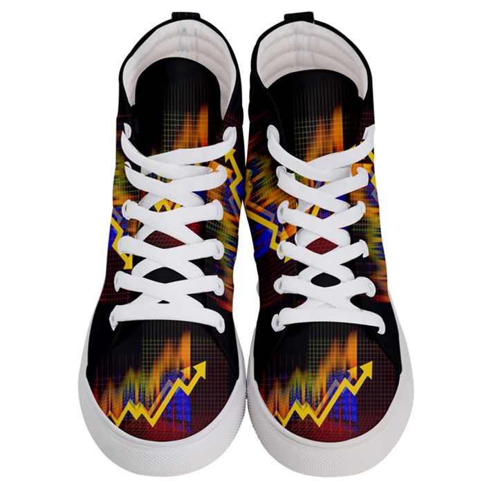 Logo-finance-economy-statistics Women s Hi-Top Skate Sneakers