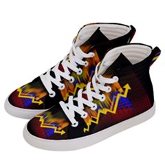 Logo-finance-economy-statistics Women s Hi-top Skate Sneakers by Jancukart