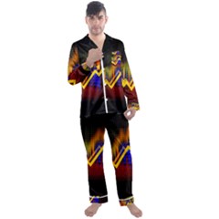 Logo-finance-economy-statistics Men s Long Sleeve Satin Pajamas Set by Jancukart