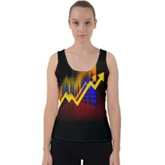 Logo-finance-economy-statistics Velvet Tank Top