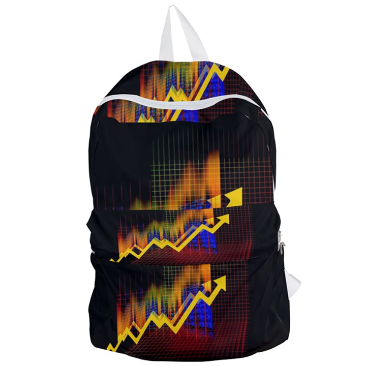 Logo-finance-economy-statistics Foldable Lightweight Backpack