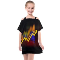 Logo-finance-economy-statistics Kids  One Piece Chiffon Dress