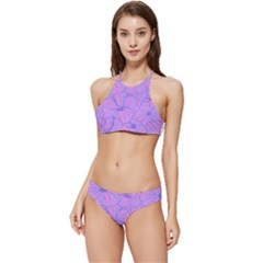 Flower-b 001 Banded Triangle Bikini Set