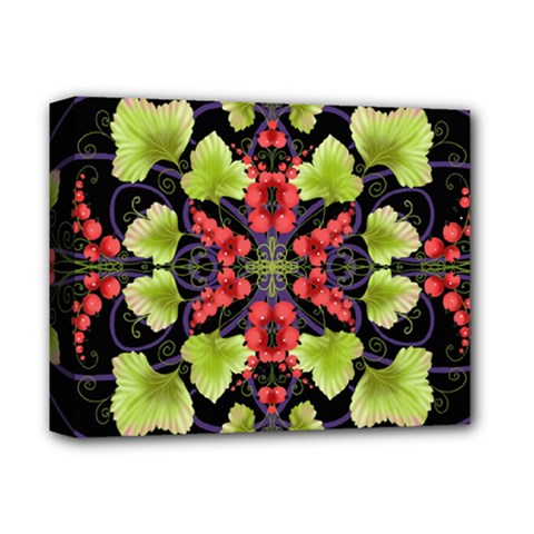 Pattern-berry-red-currant-plant Deluxe Canvas 14  X 11  (stretched)