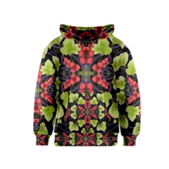 Pattern-berry-red-currant-plant Kids  Pullover Hoodie