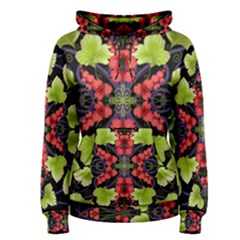 Pattern-berry-red-currant-plant Women s Pullover Hoodie