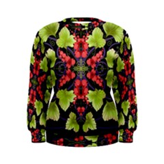 Pattern-berry-red-currant-plant Women s Sweatshirt