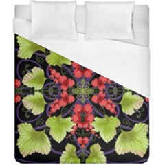 Pattern-berry-red-currant-plant Duvet Cover (california King Size)