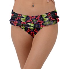 Pattern-berry-red-currant-plant Frill Bikini Bottom