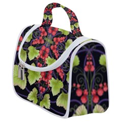 Pattern-berry-red-currant-plant Satchel Handbag