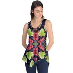 Pattern-berry-red-currant-plant Sleeveless Tunic