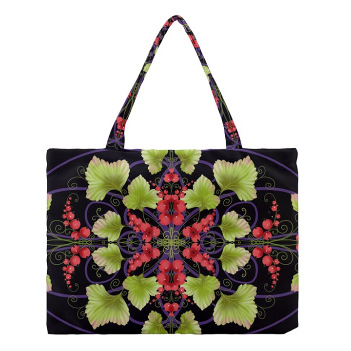 Pattern-berry-red-currant-plant Medium Tote Bag