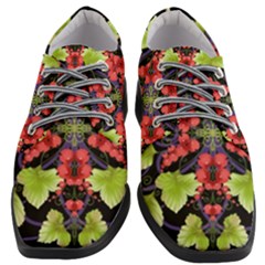 Pattern-berry-red-currant-plant Women Heeled Oxford Shoes