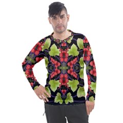 Pattern-berry-red-currant-plant Men s Pique Long Sleeve Tee