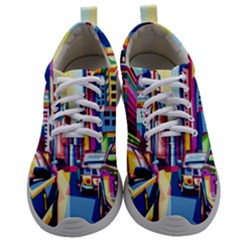 City-street-car-road-architecture Mens Athletic Shoes