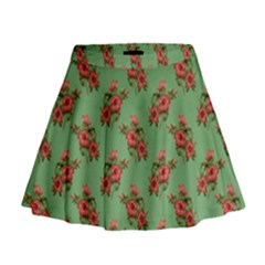 Flowers-b 002 Mini Flare Skirt by nate14shop