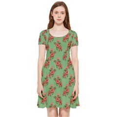 Flowers-b 002 Inside Out Cap Sleeve Dress by nate14shop