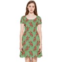 Flowers-b 002 Inside Out Cap Sleeve Dress View3