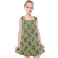 Flowers-b 002 Kids  Cross Back Dress by nate14shop