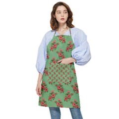 Flowers-b 002 Pocket Apron by nate14shop