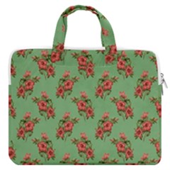 Flowers-b 002 Macbook Pro 13  Double Pocket Laptop Bag