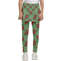 Flowers-b 002 Kids  Skirted Pants by nate14shop