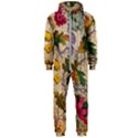 Flowers-b 003 Hooded Jumpsuit (Men) View1