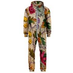 Flowers-b 003 Hooded Jumpsuit (men)